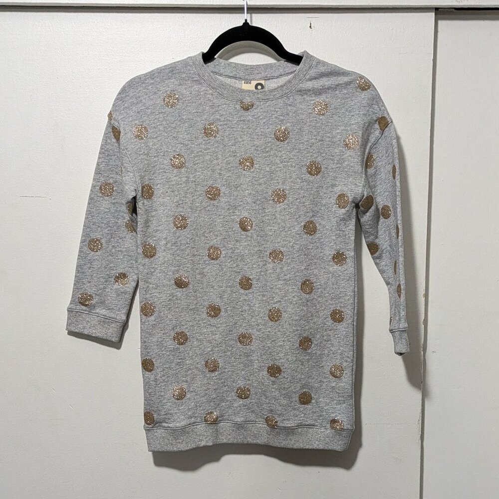 Cotton on Kids Gold Glitter Polka Dots Dress